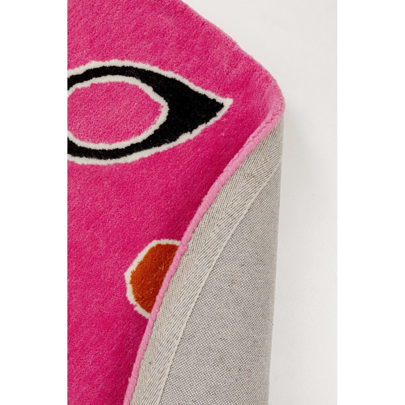 Tapis rose à motifs abstraits - Glyph - Kare Design