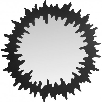 Spiegel Heartbeat Ø120cm zwart Kare Design