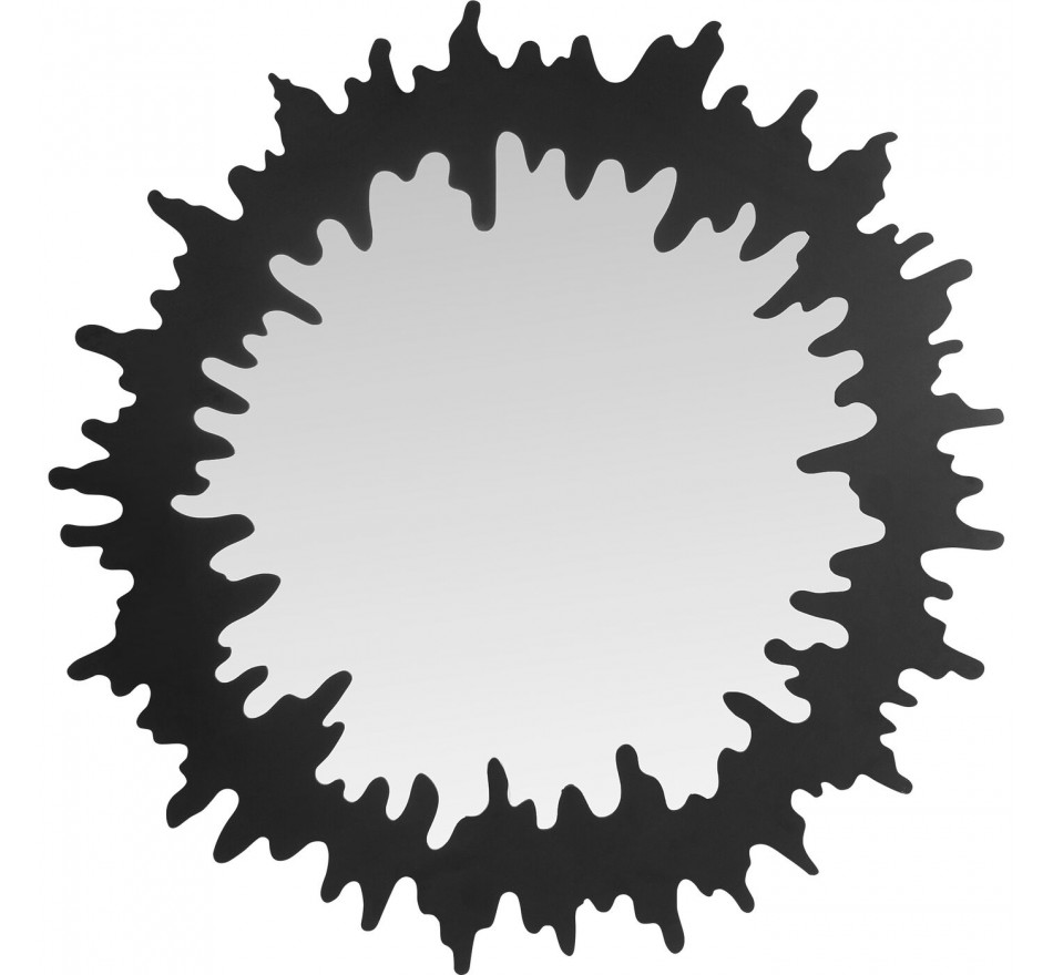 Spiegel Heartbeat Ø120cm zwart Kare Design