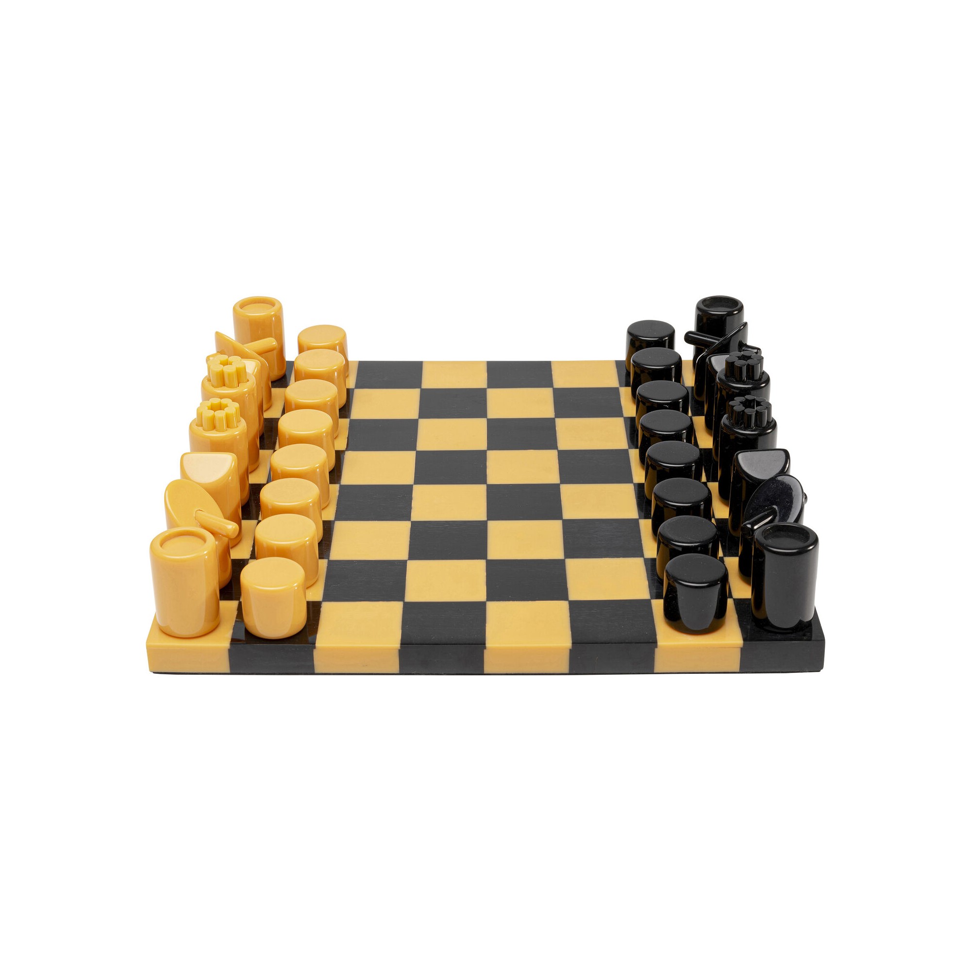 Objet décoratif Chess Focus Moutarde 26x26cm