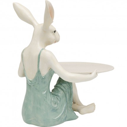 Deco girl rabbit in a dress tray Kare Design