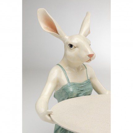Deco girl rabbit in a dress tray Kare Design