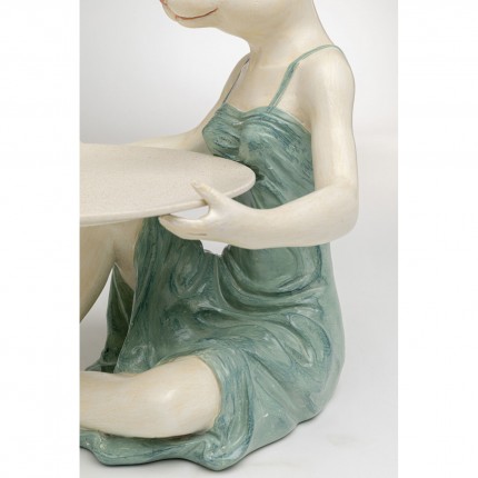 Deco girl rabbit in a dress tray Kare Design