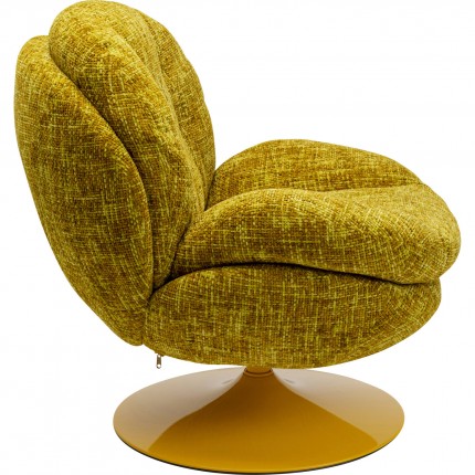 Swivel Armchair Cosy yellow Kare Design