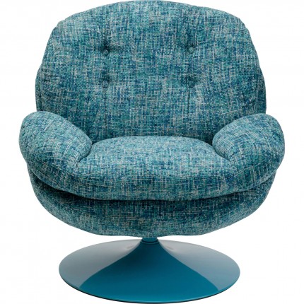 Swivel Armchair Cosy blue Kare Design