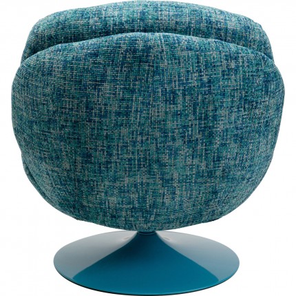 Swivel Armchair Cosy blue Kare Design