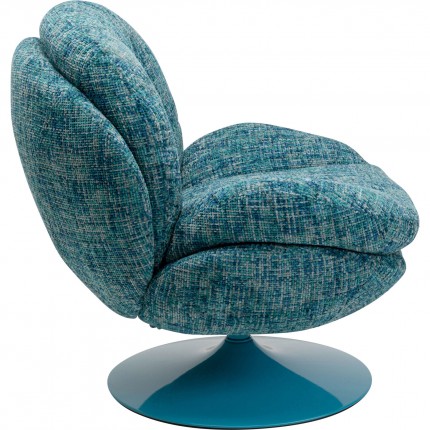 Swivel Armchair Cosy blue Kare Design