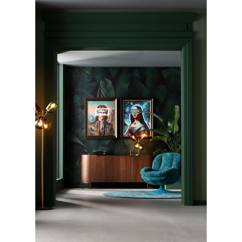 Fauteuil pivotant Cosy bleu