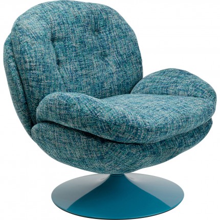 Swivel Armchair Cosy blue Kare Design