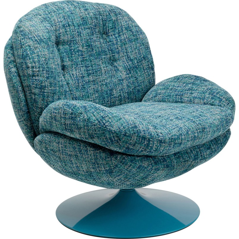 Fauteuil pivotant Cosy bleu