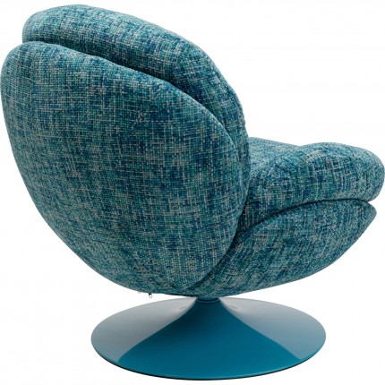 Swivel Armchair Cosy blue Kare Design