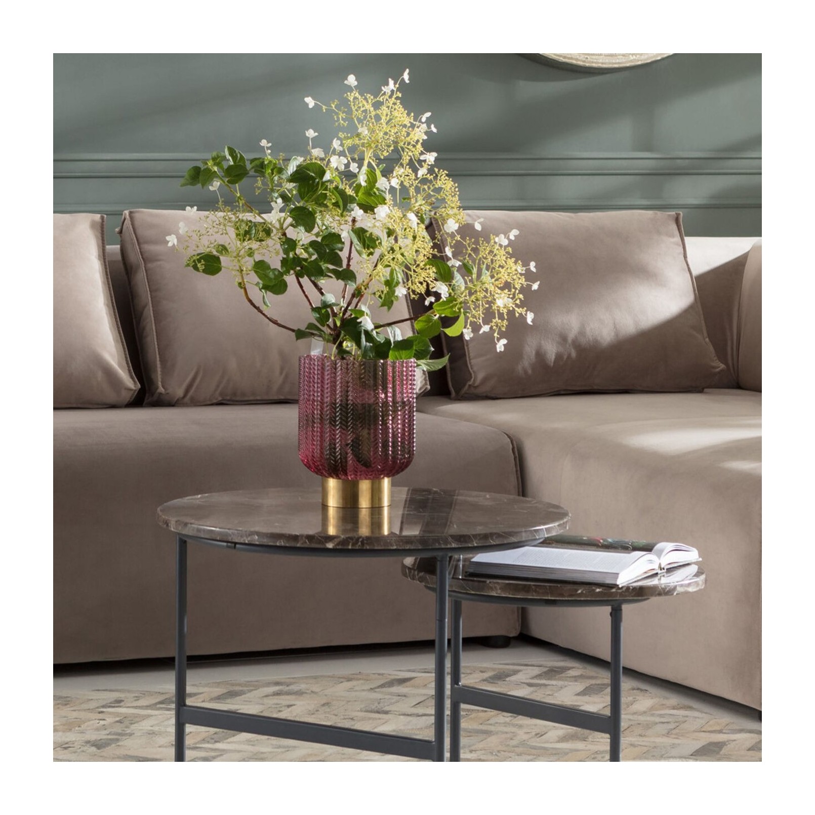 Vase Barfly Berry 20cm Kare Design