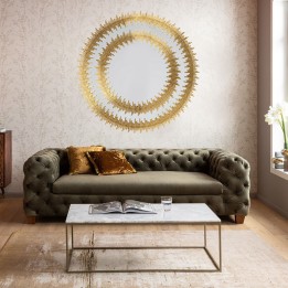 Miroir contemporain doré - Solare - Kare Design