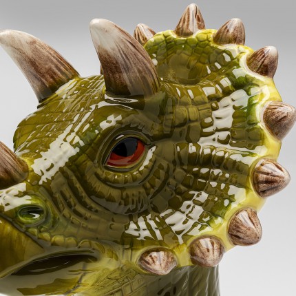 Vaas dinosaurus groen 33cm Kare Design