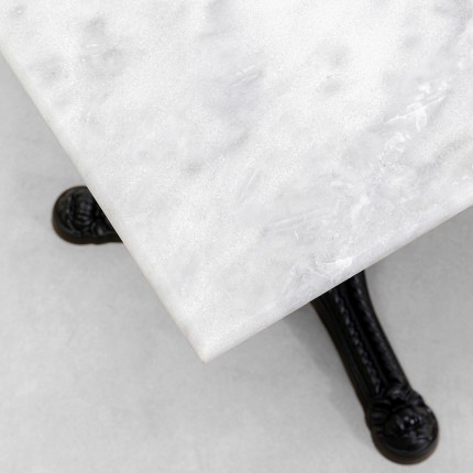 Eettafel Bistrot vierkant 60x60cm wit marmer Kare Design