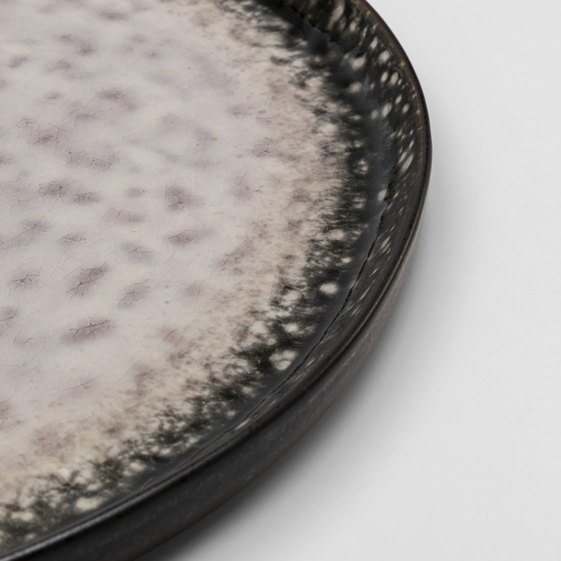 Plate Soho grey Ø27cm (4/set) Kare Design