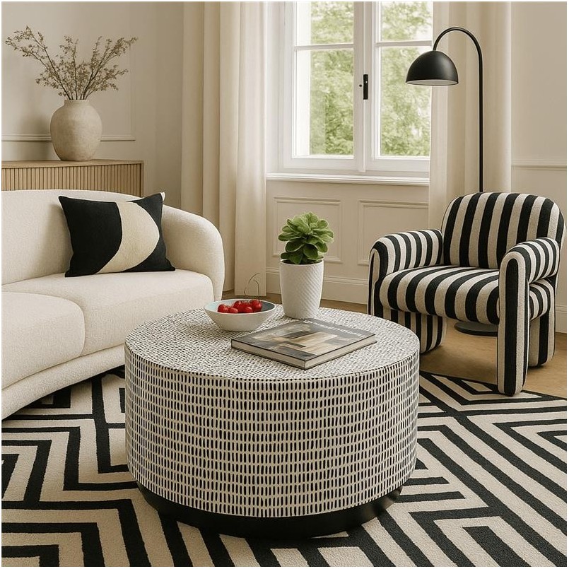 Salontafel Piano Ø76cm Kare Design