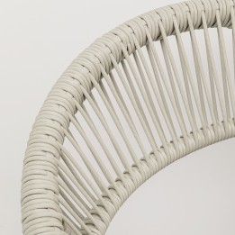Beige tuinstoel met armleuningen - Palma - Kare Design