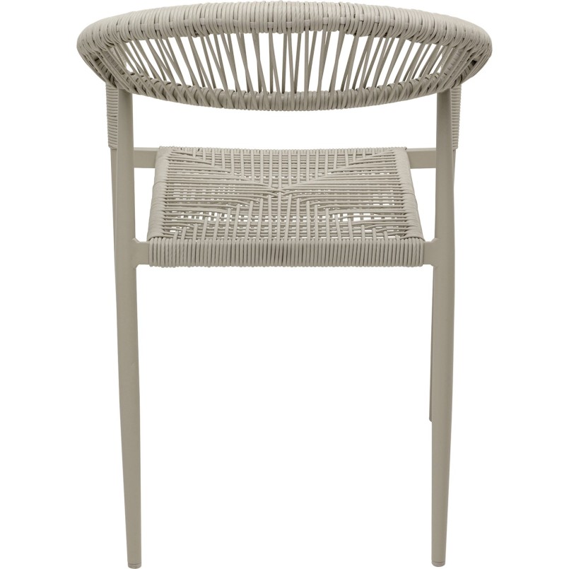 Beige Garden Chair with Armrests - Palma - Kare Design