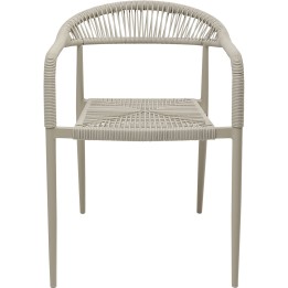 Beige Garden Chair with Armrests - Palma - Kare Design