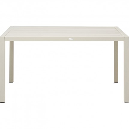 Table de jardin Madagascar 140x80cm beige Kare Design