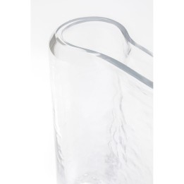 Vase plat transparent - Toja - Kare Design