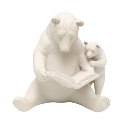 Déco ours lecture beige - Kare Design
