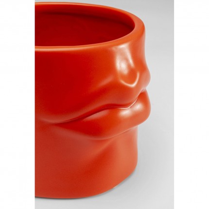 Vaas lippen 12cm oranje Kare Design