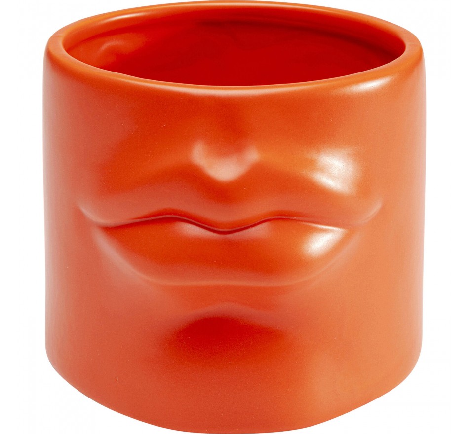 Vaas lippen 12cm oranje Kare Design