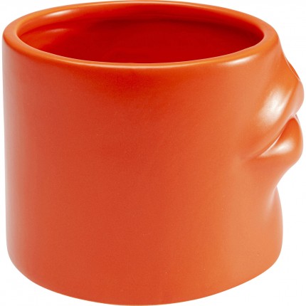 Vaas lippen 12cm oranje Kare Design