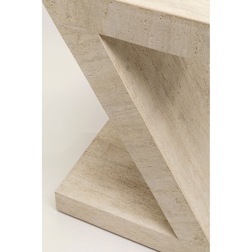 Table d appoint Luxury Z Travertine 60cm