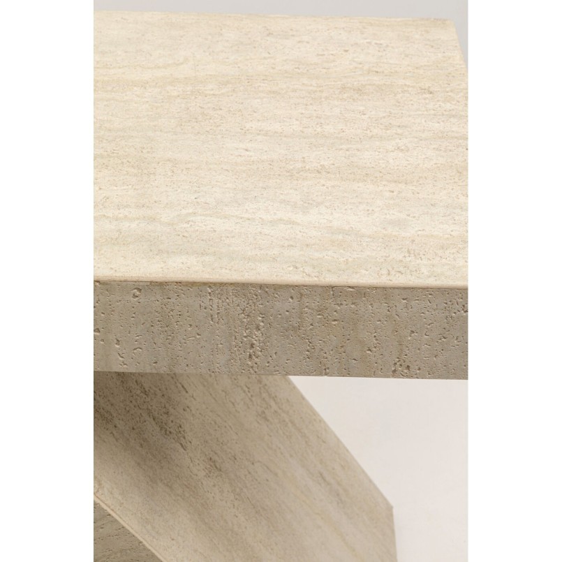 Table d appoint Luxury Z Travertine 60cm