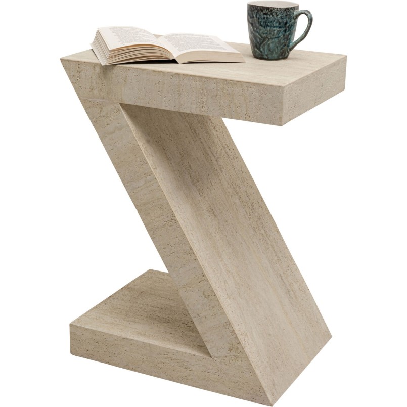 Table d appoint Luxury Z Travertine 60cm
