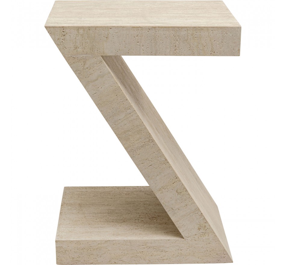 Table d'appoint Travertino Z Kare Design