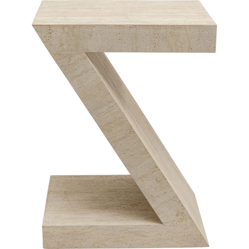 Table d appoint Luxury Z Travertine 60cm