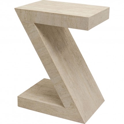 Table d'appoint Travertino Z Kare Design