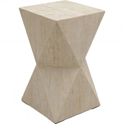 Table d'appoint Travertino Triangle Kare Design