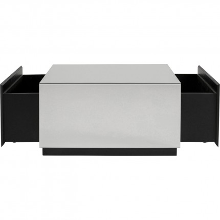 Salontafel met lades Luxury 80x60cm zilver Kare Design