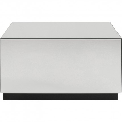 Table basse à tiroirs Luxury 80x60cm argent Kare Design