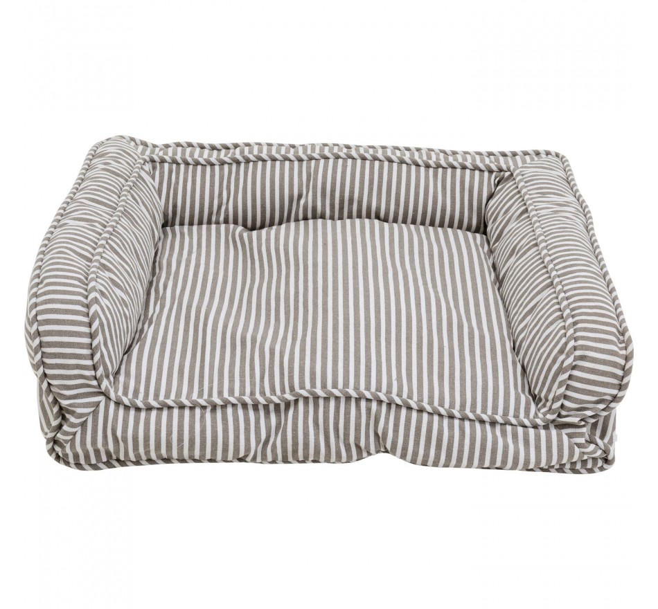 Lit pour animaux rayé gris Kare Design