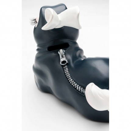 Money Box sexy rabbit lying 27cm dark blue Kare Design