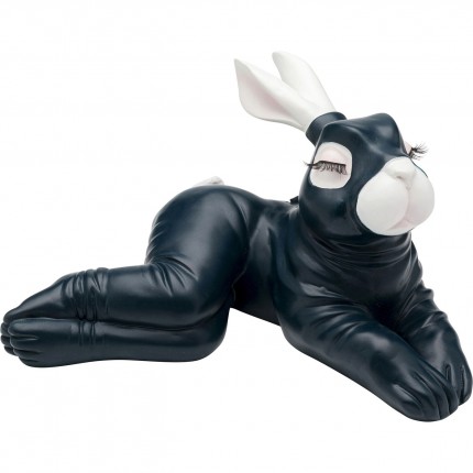 Money Box sexy rabbit lying 27cm dark blue Kare Design