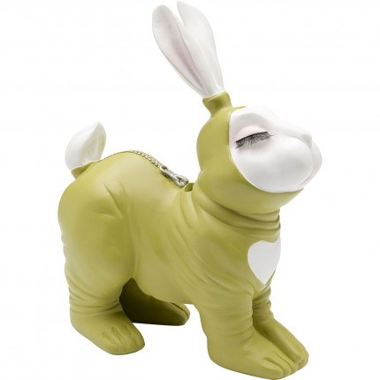 Money Box sexy rabbit 21cm green Kare Design