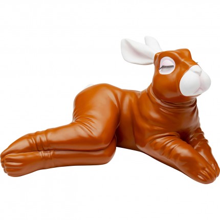 Spaarpot sexy konijn liggen 53cm bruin Kare Design
