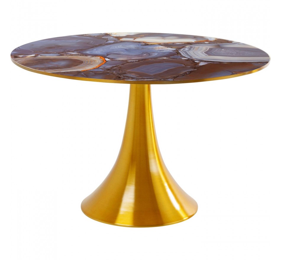 Eettafel Grande Possibilita Ø120cm agaateffect Kare Design