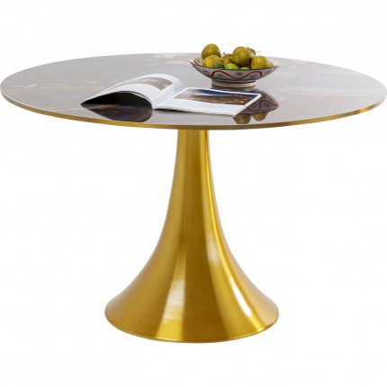 Eettafel Grande Possibilita Ø120cm agaateffect Kare Design