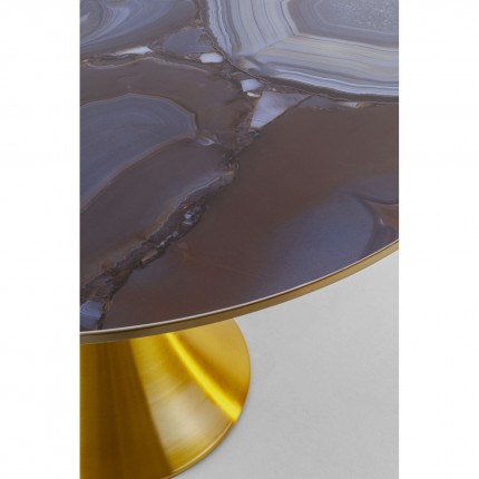 Eettafel Grande Possibilita Ø120cm agaateffect Kare Design