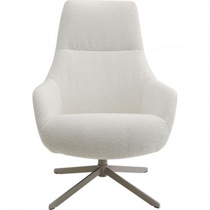 Draaifauteuil Mimi creme Kare Design