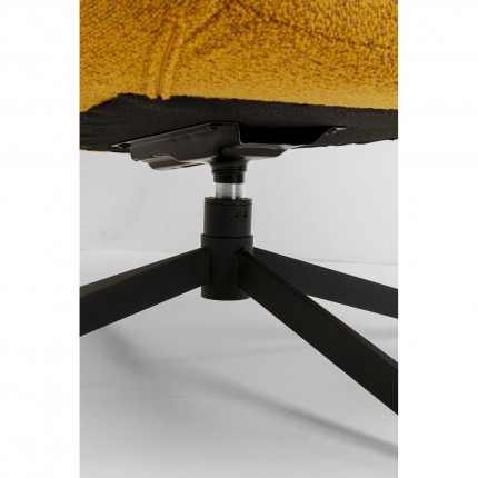 Draaifauteuil Mimi geel Kare Design