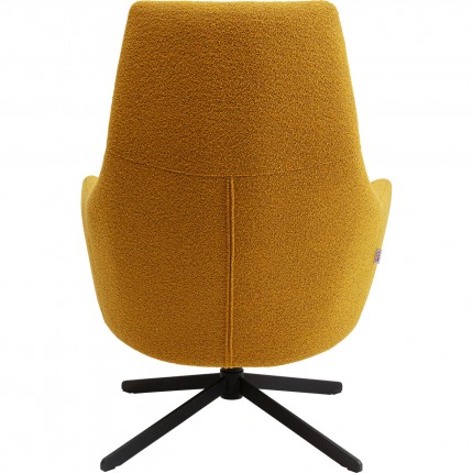 Swivel Armchair Mimi yellow Kare Design